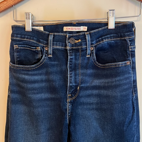 Levi's High Rise Straight Womens 27 - Picture 3 of 14